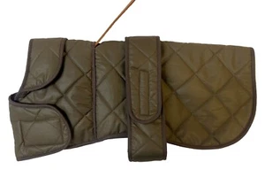 ABRIGO ACOLCHADO PARA PERRO ANORAK - AGUJERO PARA ARNÉS - HECHO EN REINO UNIDO. - Imagen 1 de 10