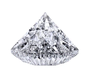 Vintage Waterford Diamond Shaped Crystal Paperweight - Picture 1 of 2