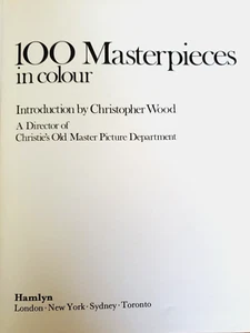 100 Masterpieces in Colour - Hardcover - Picture 1 of 10