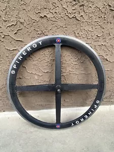 Black Rear Spinergy Rev X Carbon Fiber 700c Tubular Wheel - Picture 1 of 17