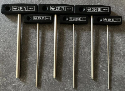 Wiha Hex SAE T-handle set - West Germany 6pcs - 3/32-5/16 - Image 1 of 4