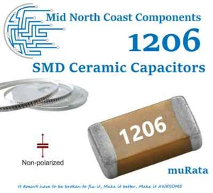 2/5/10pcs 1206 (3216) MLCC Chip Capacitor SMD Multi Layer Ceramic Caps - Picture 1 of 1