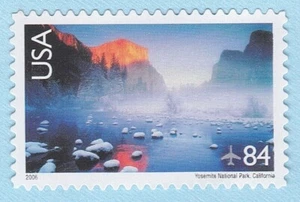 2006 YOSEMITE NATIONAL PARK CALI .84c AIRMAIL STAMP SCENIC AMERICAN LANDSCAPES - Picture 1 of 1
