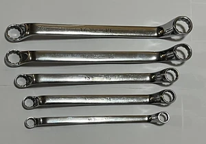 Snap On XOM605 Metric Deep Offset 12 Point Box Wrench Set 5 pc 10mm - 19mm NICE - Picture 1 of 15