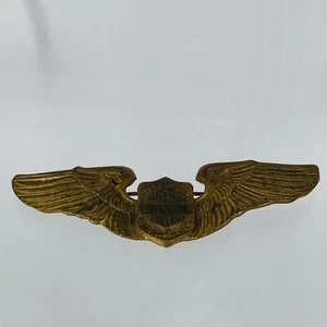Vintage Harley Davidson Motorcycles Wings 1940’s Biker Vest Pin - Picture 1 of 2