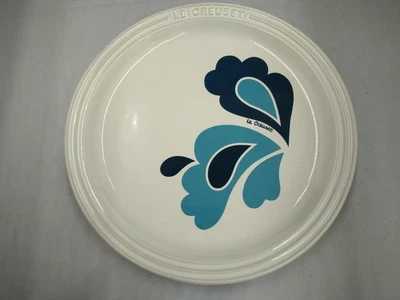 Le Creuset Plato Redondo Azul Claro y Profundo Blanco Pavo Real Gres Caja 19 cm Foto 1 de 3