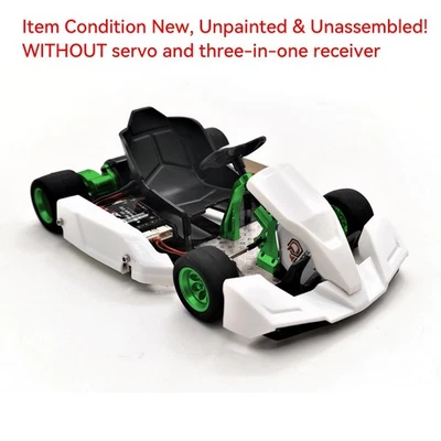 JDM 298A 1/10 Plastic RC Racing Car 4WD RC Go Kart Metal Wheelhub Unassembled - Image 1 of 4