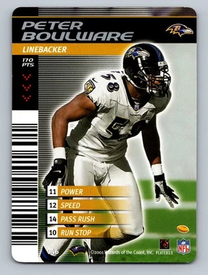 2001 NFL Showdown 1st & Goal #046 Peter Boulware - Image 1 of 2
