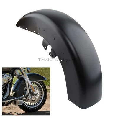 Front Fender Unpainted Black For Harley Road Glide FLTRX Special FLTRXS 2015-23 - Imagem 1 de 4