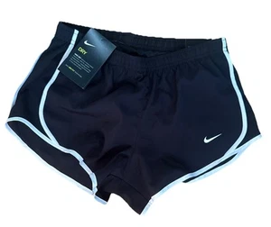 NWT Girls NIKE Dri-Fit Tempo Black Running Shorts Small w/ Liner NEW - Picture 1 of 6