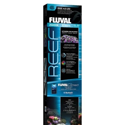 Fluval Reef 4.0 LED 32W - 59cm - 89cm Extensible - Lumière d'aquarium pour eau de mer  - Photo 1/2