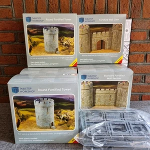 28mm Mittelalterliche befestigte Burg bt Tabletop Werkstatt - Gelände - Neu - Bild 1 von 9