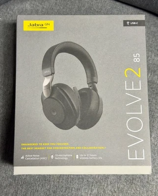 Jabra Evolve2 85 Wireless ANC Headset MS-zertifizierter Stereo-Kopfhörer USB-C - Bild 1 von 2