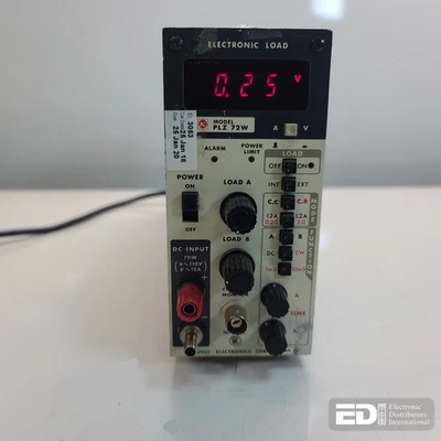 Kikusui PLZ-72W 4 to 110 V, 0 to 12A, 70 Watts Max LED Display Electronic Load - Imagem 1 de 4