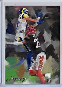 Tarjeta impresa Cooper Kupp 2022 auténtica firmada por artista edición limitada 47 de 50 - Imagen 1 de 4