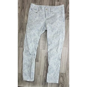 Gap 1969 Womens Size 27 Always Skinny Pebble Grey White Blue Denim Jeans - Picture 1 of 12