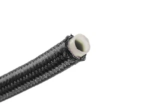 AN6 8mm (5/16") Nylon trenzado PTFE teflón manguera de combustible negro - Imagen 1 de 3