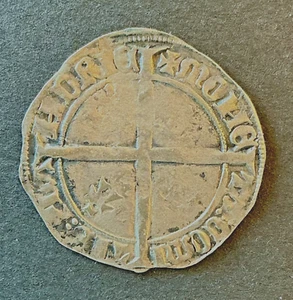 Flandre - Philippe Le Bon - Double Gros Cromstert - vers 1419 frappé à Gand - Imagen 1 de 2