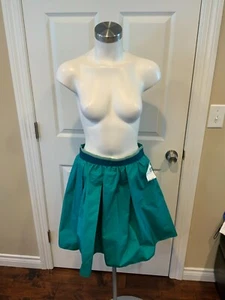 Pinko Green Pleated Skirt, Size 8 (US) 42 (IT), NWT! - Picture 1 of 6