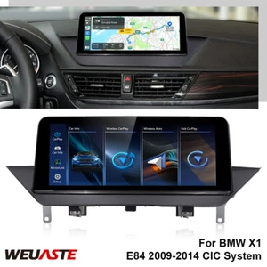 10.25'' Car Linux Screen Stereo Navi Carplay For BMW X1 E84 2009-2014 CIC System - Foto 1 di 12