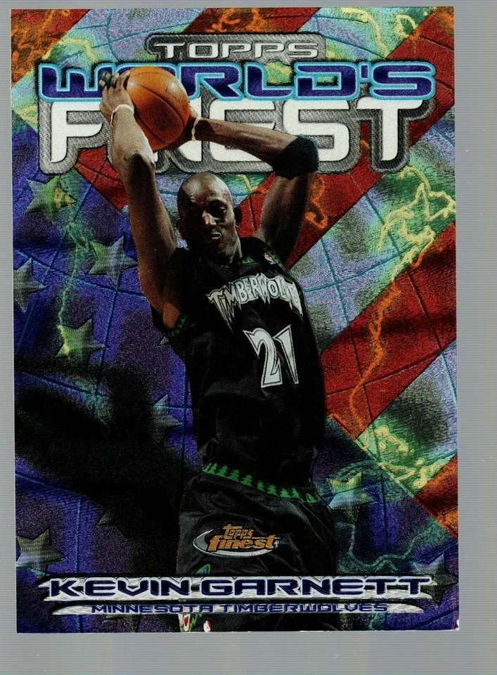 2000-01 Finest World's Finest #WF4 Kevin Garnett  - Image 1 of 1