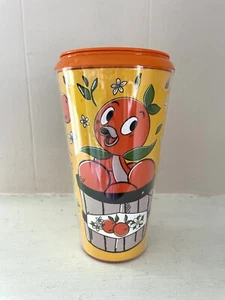 Taza de viaje Disney Orange Bird vaso de plástico 16 oz - Imagen 1 de 5
