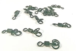 MOD DOBLE ANILLO GIRATORIO TALLA 8 CARPA PESCA NEGRO MATE APAREJOS CARPA - Imagen 1 de 3