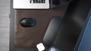 Large TopGrain Real Quality Leather Desk Matt, Leather Mouse Pad - Picture 1 of 7