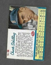 1962 Post Baseball #56 Chuck Schilling EX 056OG