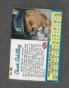1962 Post Baseball #56 Chuck Schilling EX 056OG