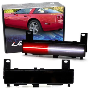 Smoke Lens White/Red LED Rear Side Marker Lights For Chevy 1988-1996 C4 Corvette - Picture 1 of 9