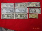 WW2 Occupation Japonaise Monnaie, Lot de (9) Billets