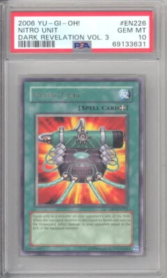 PSA 10 - Yu-Gi-Oh Card - DR3-EN226 - NITRO UNIT (rare) - GEM MINT - Image 1 of 2