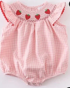 Boutique Erdbeere Bubble Outfit 12-18 Monate NEU - Bild 1 von 1