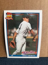 1991 Topps Baseball Card Chicago White Sox Craig Grebeck