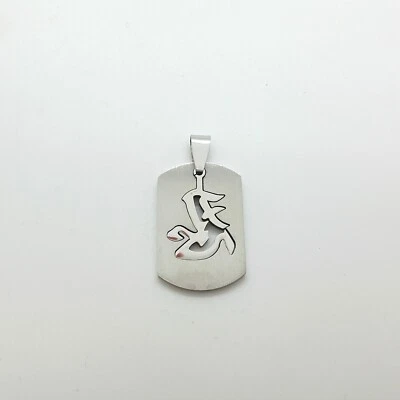 Militär Stil Edelstahl Hunde Marke Anhänger Halskette für Männer Frauen 890008 - Bild 1 von 3