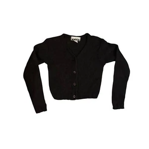 Reference Point Black Knit Wool Button Up Sweater Size S - Picture 1 of 3