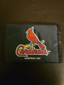 1997 MLB St. Louis Cardinals Printed Tri-Fold Nylon Wallet Rico Vintage 90s - Picture 1 of 2