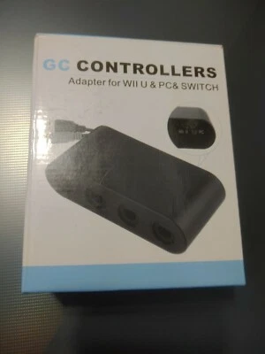 GC GameCube Compatible 4 Port Controller Adapter for Wii U Switch PC - Image 1 of 3