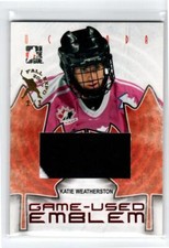 2007-08 ITG O Canada Emblems #GUE36 Katie Weatherston 1/1 *#/20