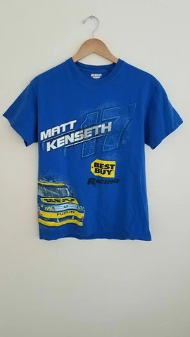 Matt Kenseth #17 Blue Best Buy Racing Men's Shirt Roush Racing Nascar  Large C Cover