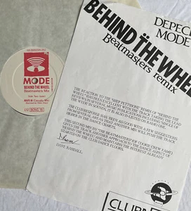 DEPECHE MODE -Behind The Wheel /Beatmasters Mix- Promo +Press Release UK 12” - Picture 1 of 4