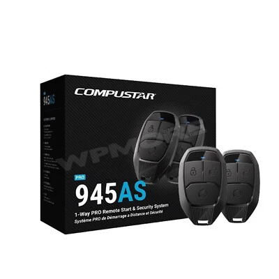 Compustar CSP945-AS Remote Start and Security Combo 1-Way 1500-FT Range 1WG18R - Image 1 of 2