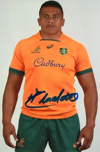 RUGBY - ALLAN ALAALATOA - cartolina promo firmata - 6" x 4" - ottime condizioni - Foto 1 di 1