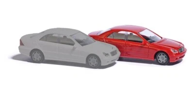 Scala H0 1:87 Busch 89135 Mercedes Classe C Rosso Nuovo Conf. Orig. - Immagine 1 di 2