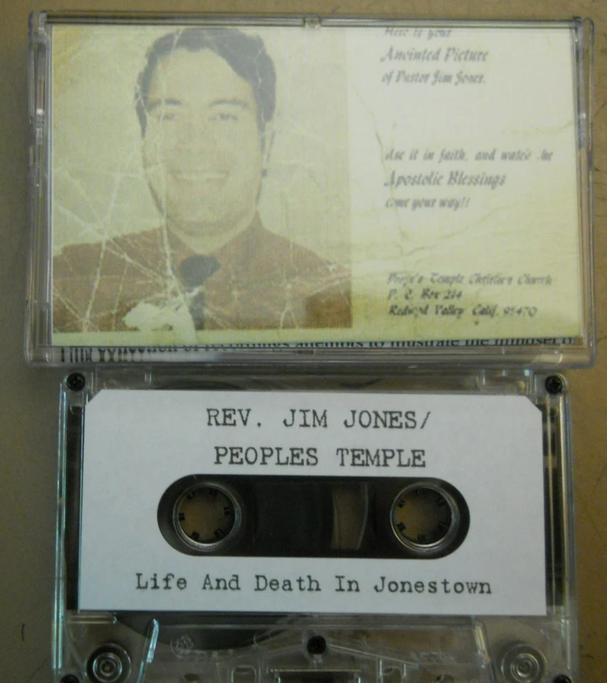 Rev Jim Jones Peoples Temple cassette 'Life And Death' 1970's Jonestown - Image 1 of 1