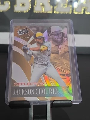 Reflector Press Pass Premium 2024 rojo #RB45 Jackson Chourio 4/5  Foto 1 de 2