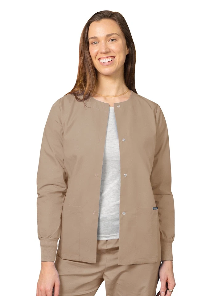 Adar Women Medical Nursing Workwear Uniform Long Sleeve Warm Up Scrub Jacket - Image 1 of 4