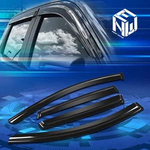 For 15-24 Nissan Murano Side Glossy Smoked Blk Window Visors Sun Rain Deflector - Picture 1 of 5