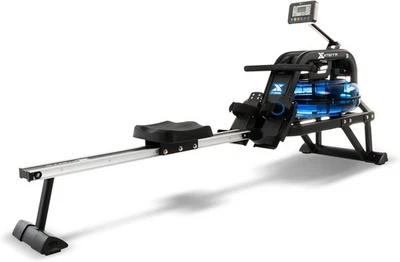 Water Rowing Machine Ergonomic Anti-Slip Adjustable Resistance LCD Rower 136KG - Image 1 of 4